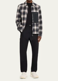 Moncler GrenobleMen's Plaid Mixed-Media Jacket