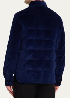 Moncler GrenobleMen's Snap-Front Shirt Jacket