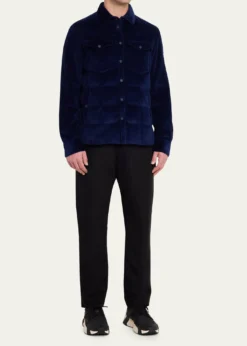 Moncler GrenobleMen's Snap-Front Shirt Jacket