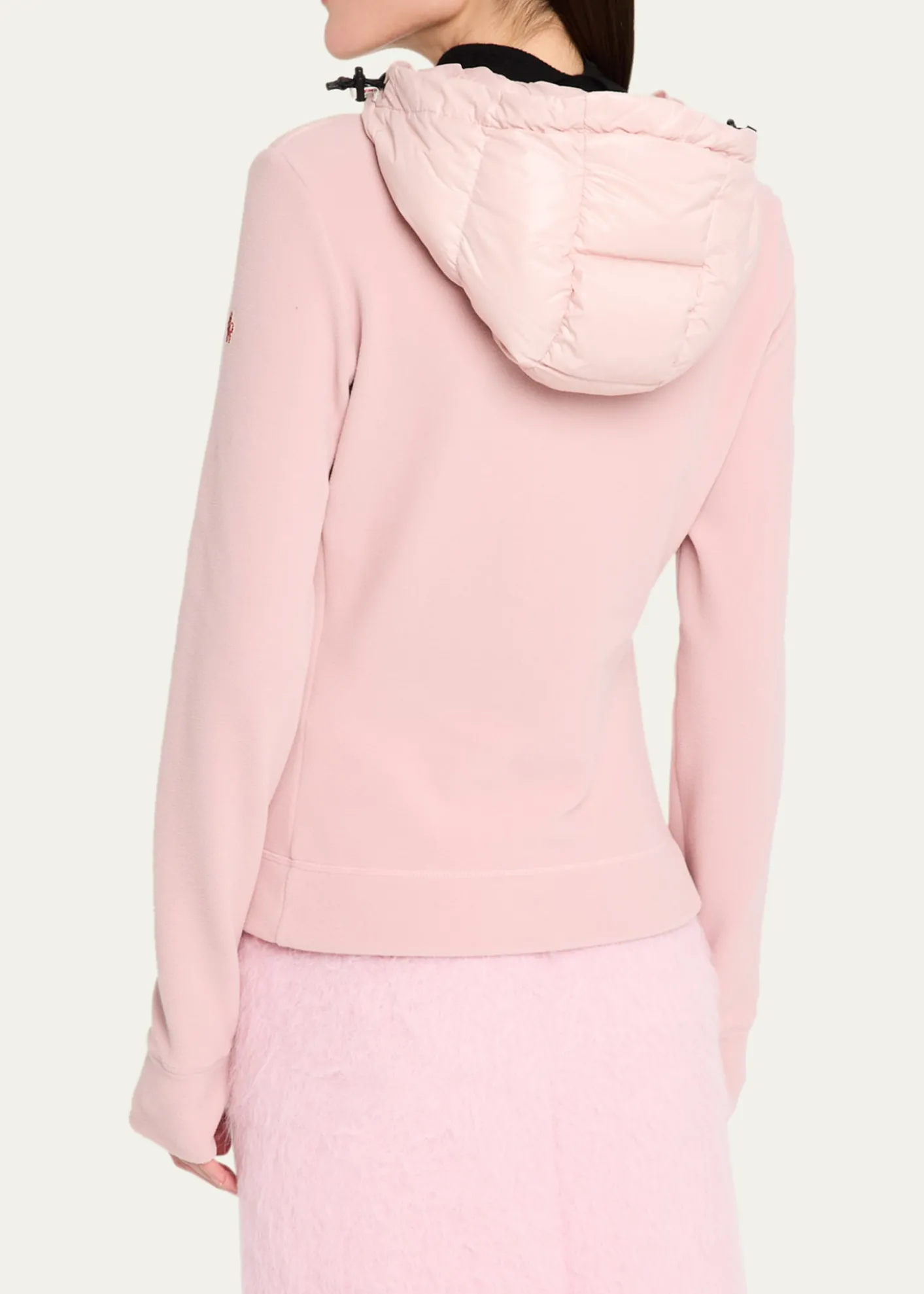 Moncler GrenoblePuffer Polar Fleece Zip-Up Cardigan