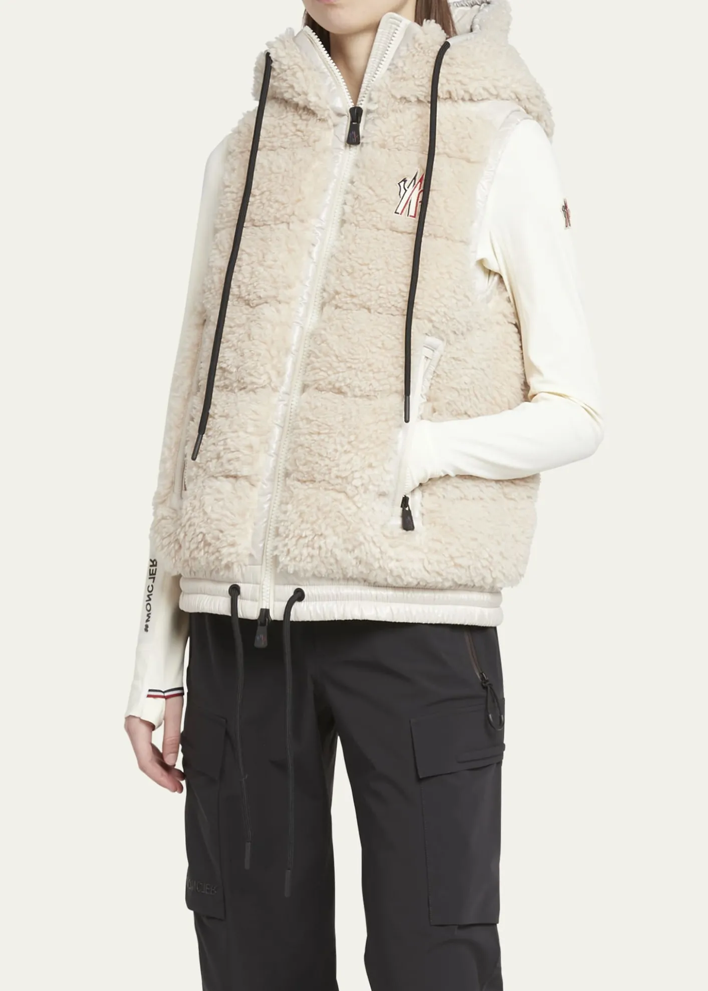 Moncler GrenobleTeddy Fleece Puffer Vest