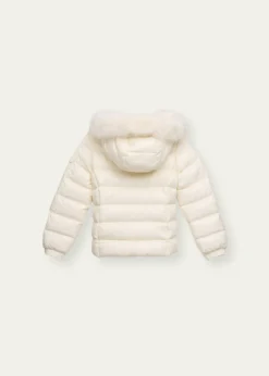 MonclerKids Bady Faux Fur Quilted Jacket, Size 4-6