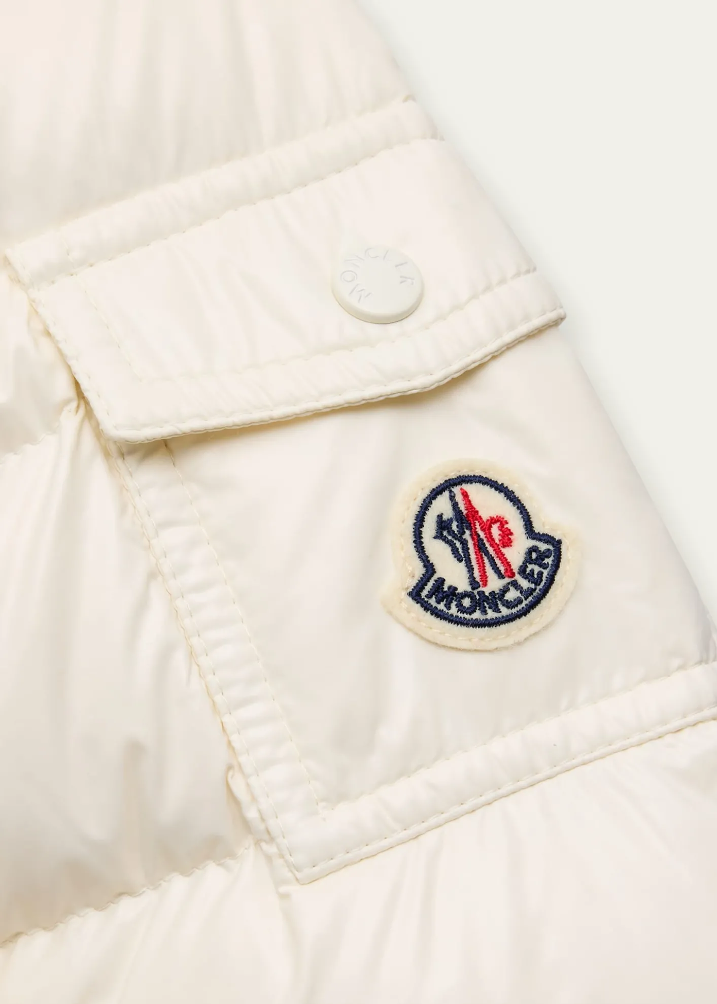 MonclerKids Bady Faux Fur Quilted Jacket, Size 4-6