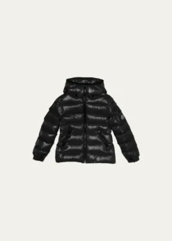 MonclerKid's Bady Quilted Logo Jacket, Size 4-6