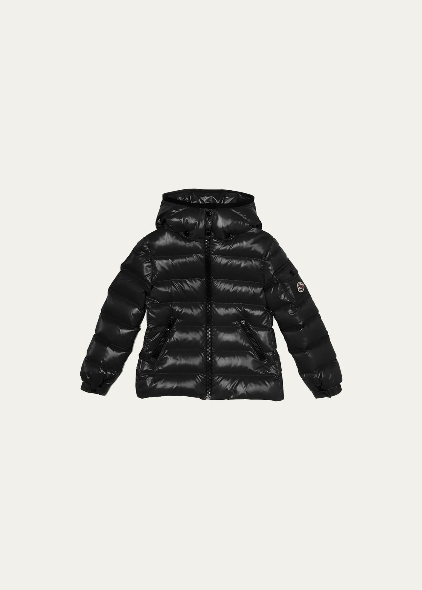 MonclerKid's Bady Quilted Logo Jacket, Size 4-6