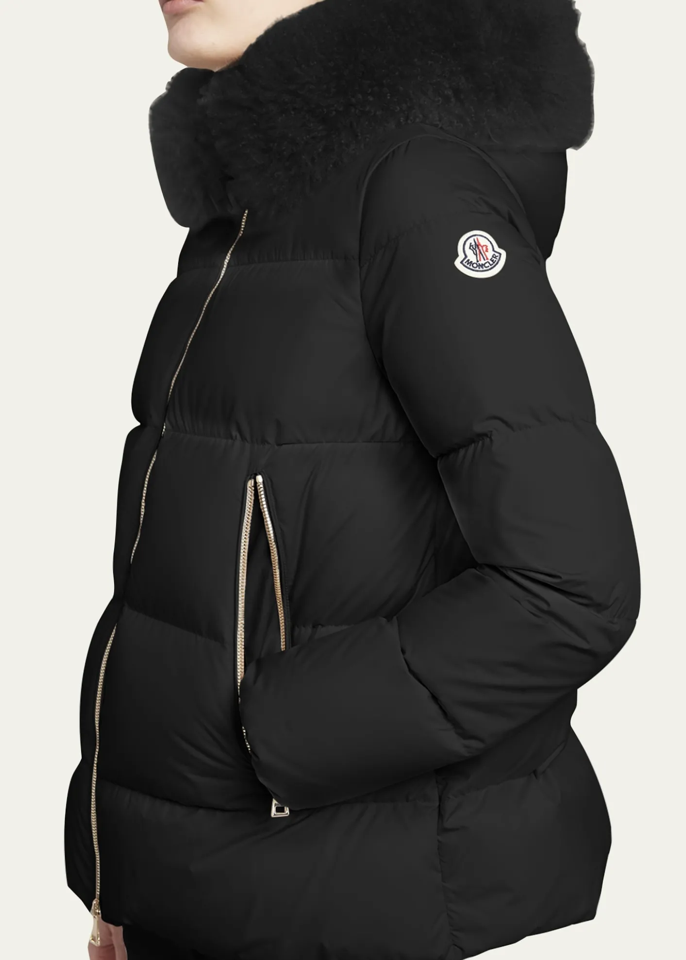 MonclerLaiche Short Puffer Parka Jacket