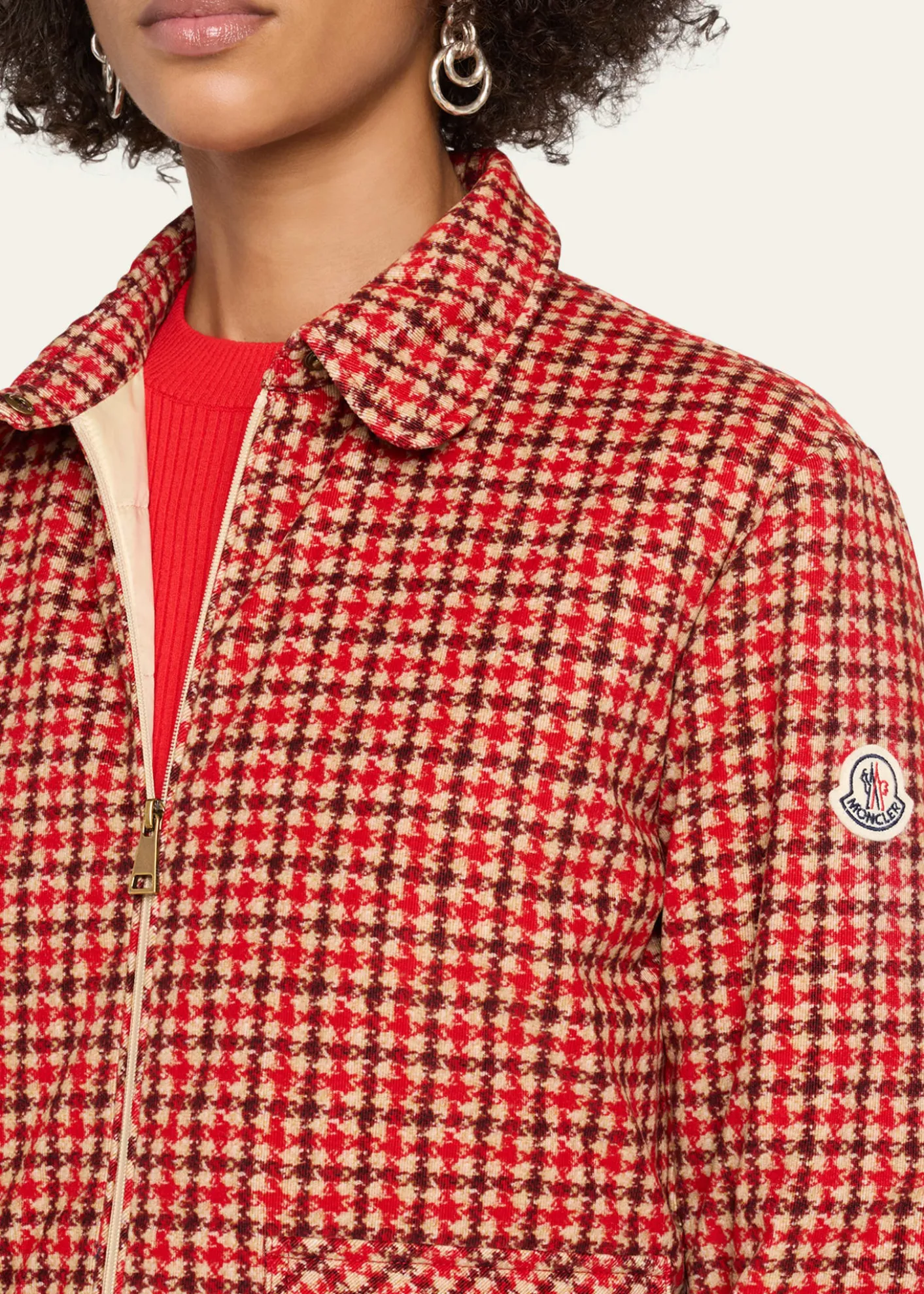 MonclerLanset Packable Short Down Shirt Jacket