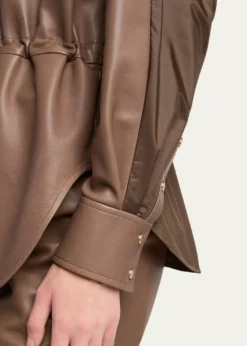MonclerLeather & Nylon Shirt