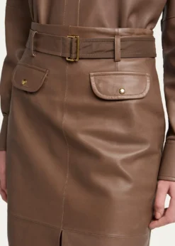 MonclerLeather Pencil Skirt