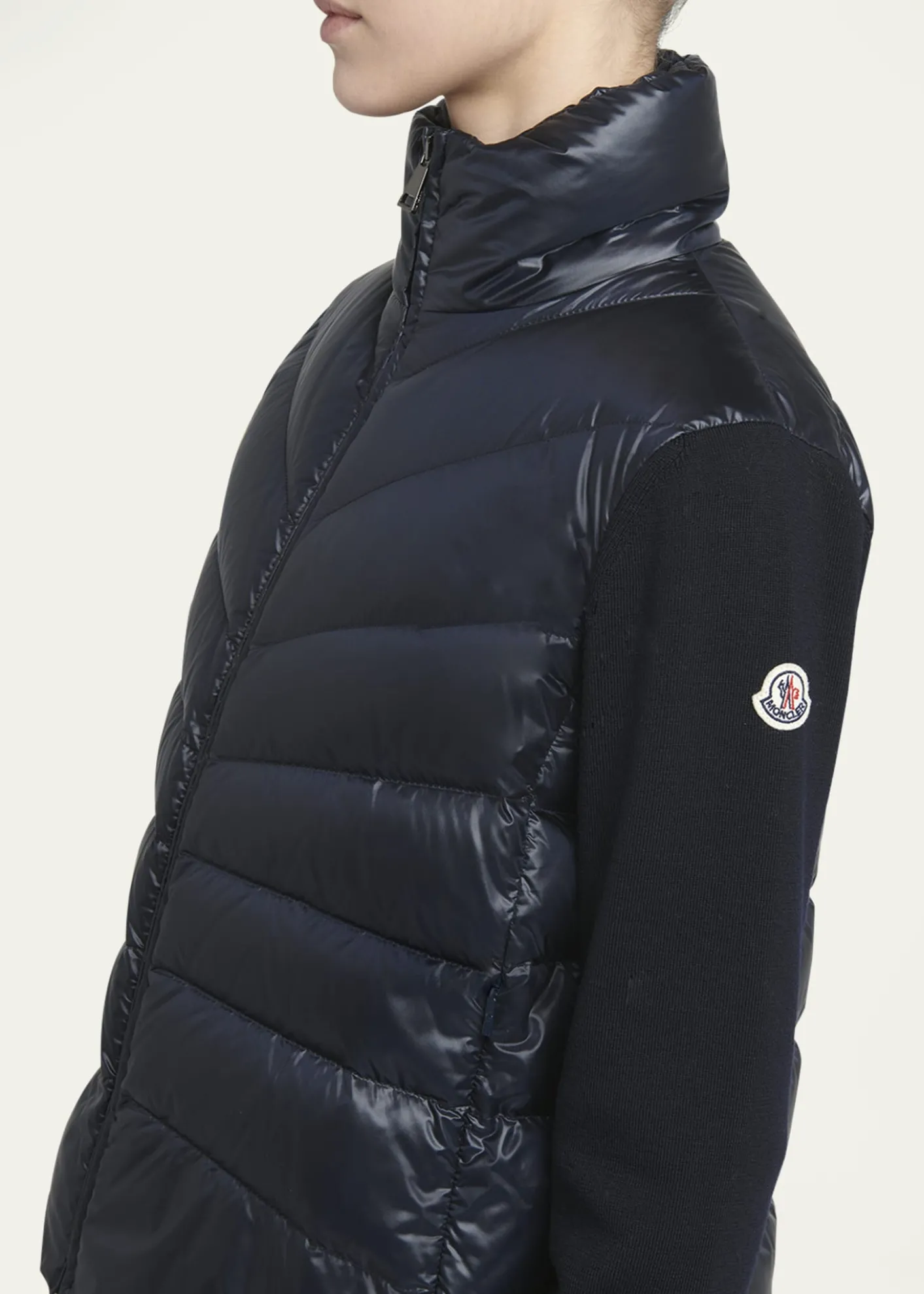 MonclerLightweight Wool Puffer Cardigan