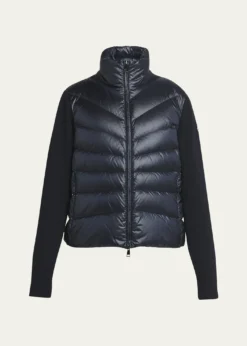 MonclerLightweight Wool Puffer Cardigan
