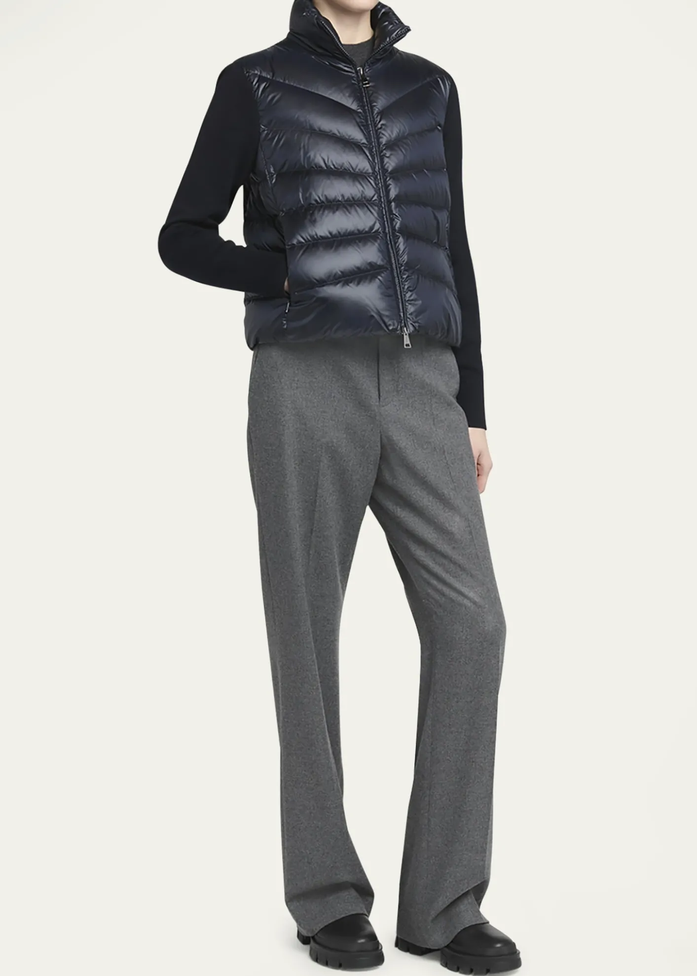 MonclerLightweight Wool Puffer Cardigan