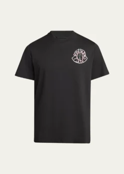 MonclerMen's Check Logo Graphic T-Shirt