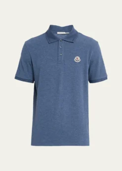 MonclerMen's Chest-Logo Pique Polo Shirt