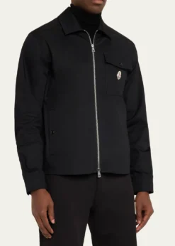 MonclerMen's Cotton-Blend Gabardine Shirt Jacket