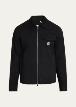 MonclerMen's Cotton-Blend Gabardine Shirt Jacket