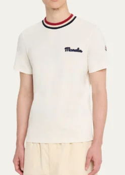MonclerMen's Jersey Stripe-Ribbed Crewneck T-Shirt