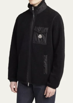 MonclerMen's Teddy Boucle Full-Zip Jacket