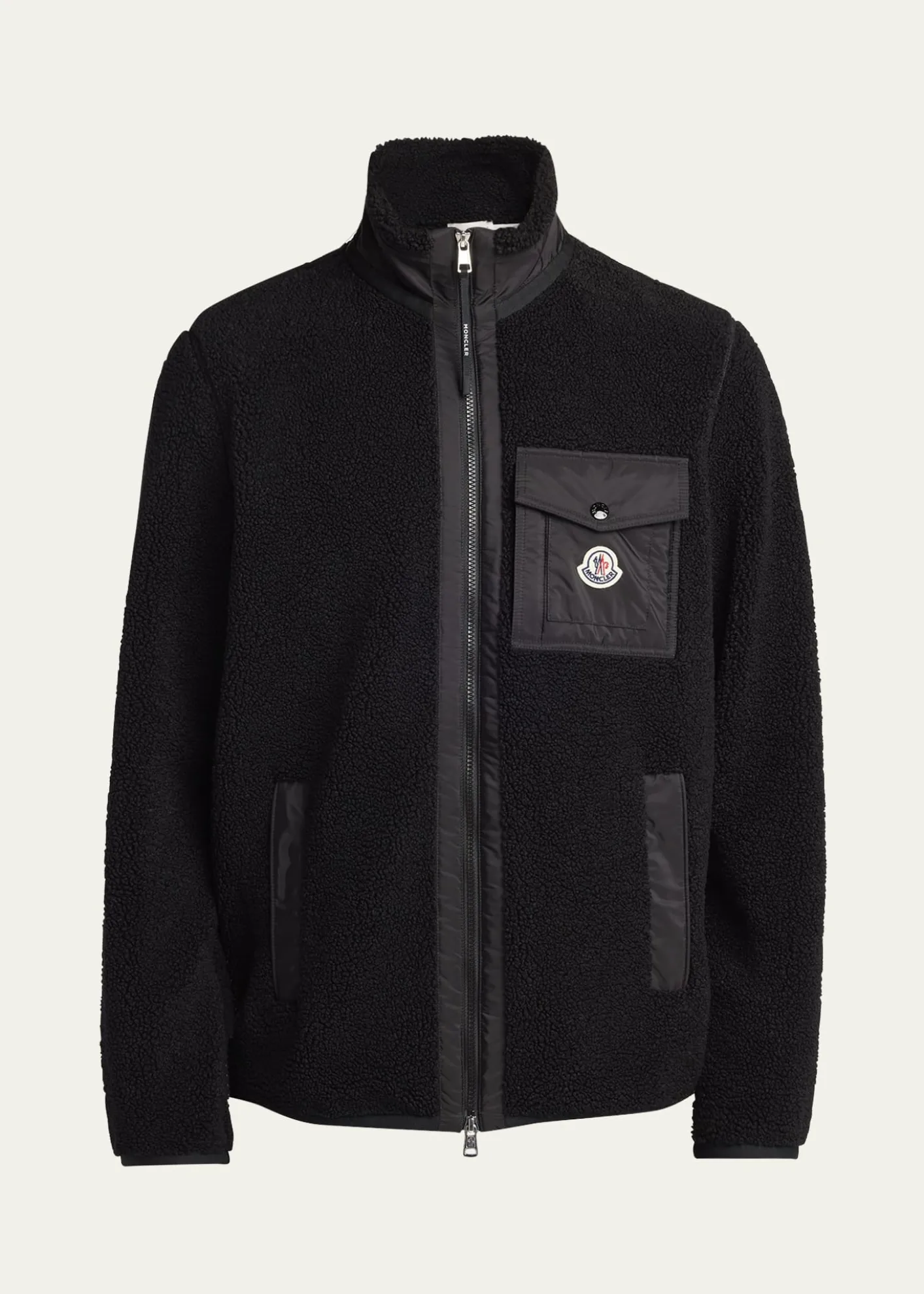 MonclerMen's Teddy Boucle Full-Zip Jacket