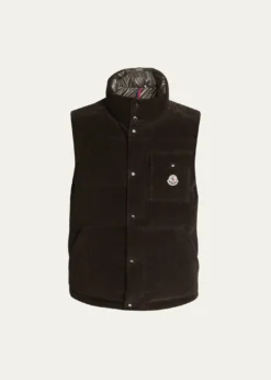 MonclerMen's Agen Full-Zip Corduroy Vest