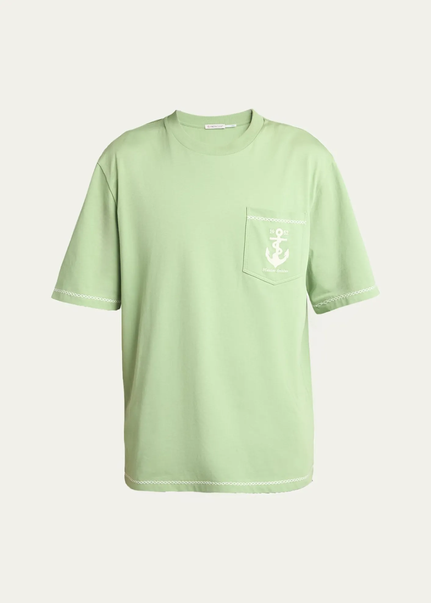 MonclerMen's Anchor Cotton Pocket T-Shirt