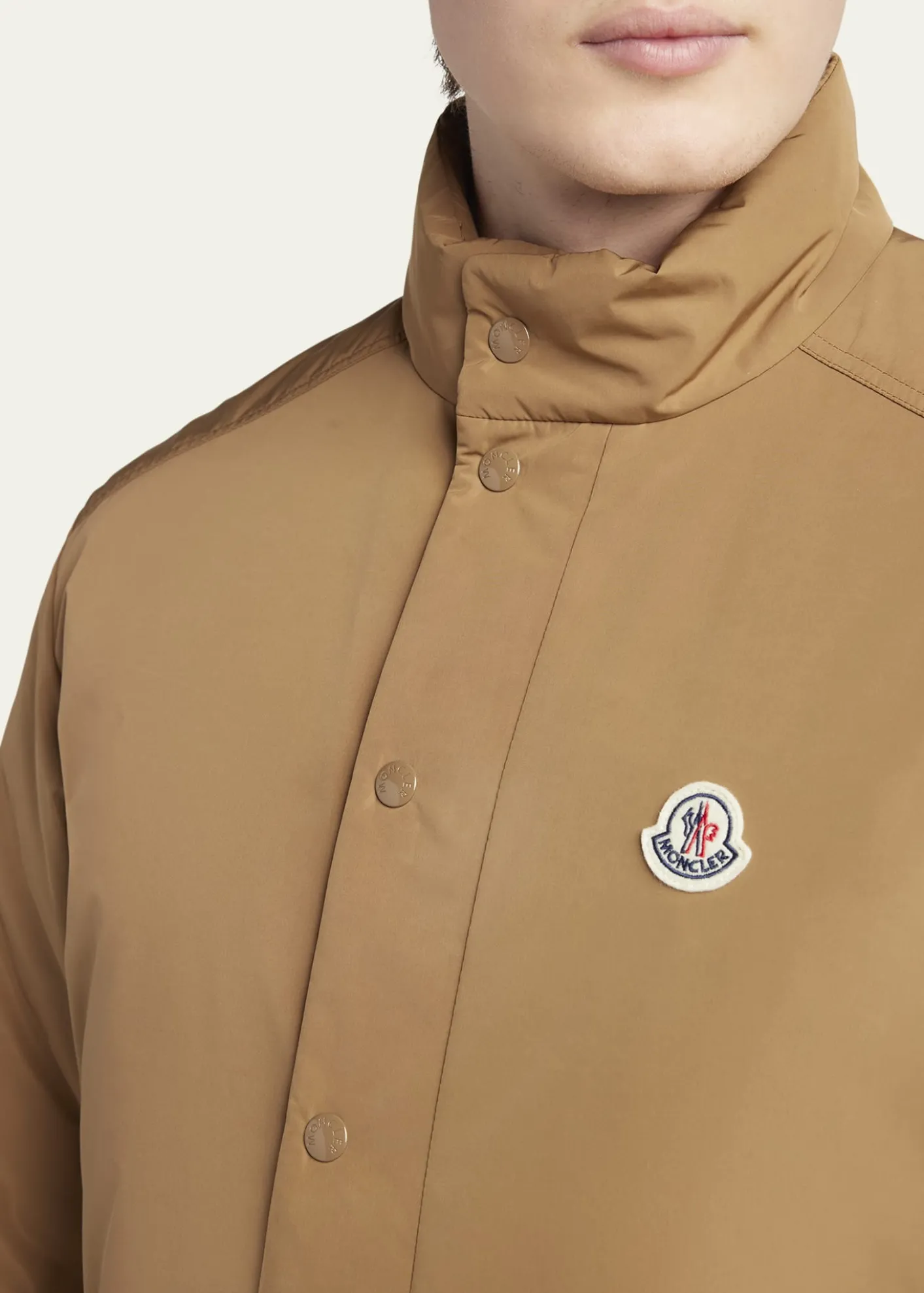 MonclerMen's Archivio Tan Micro Soft Light Padded Epin Jacket
