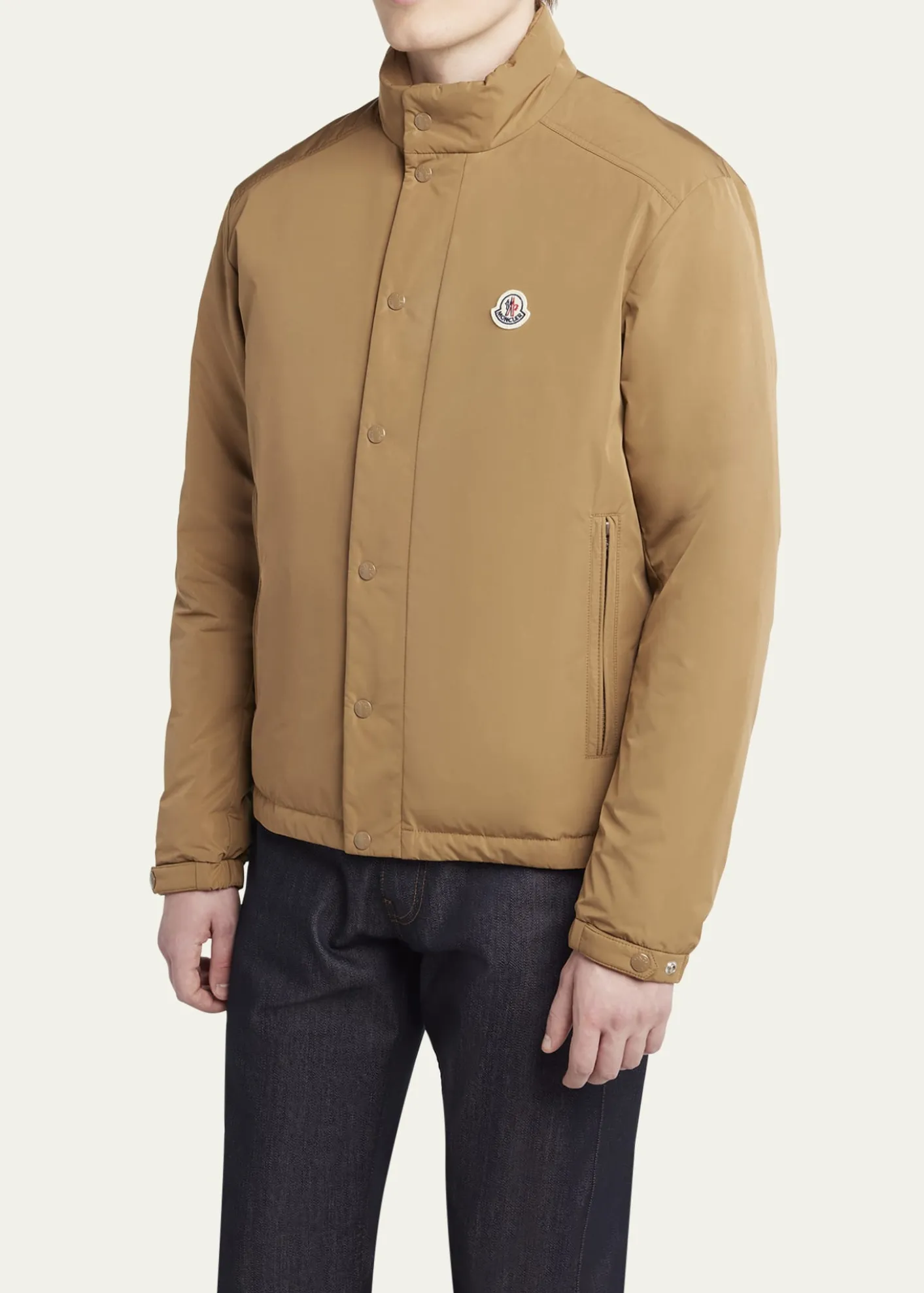 MonclerMen's Archivio Tan Micro Soft Light Padded Epin Jacket