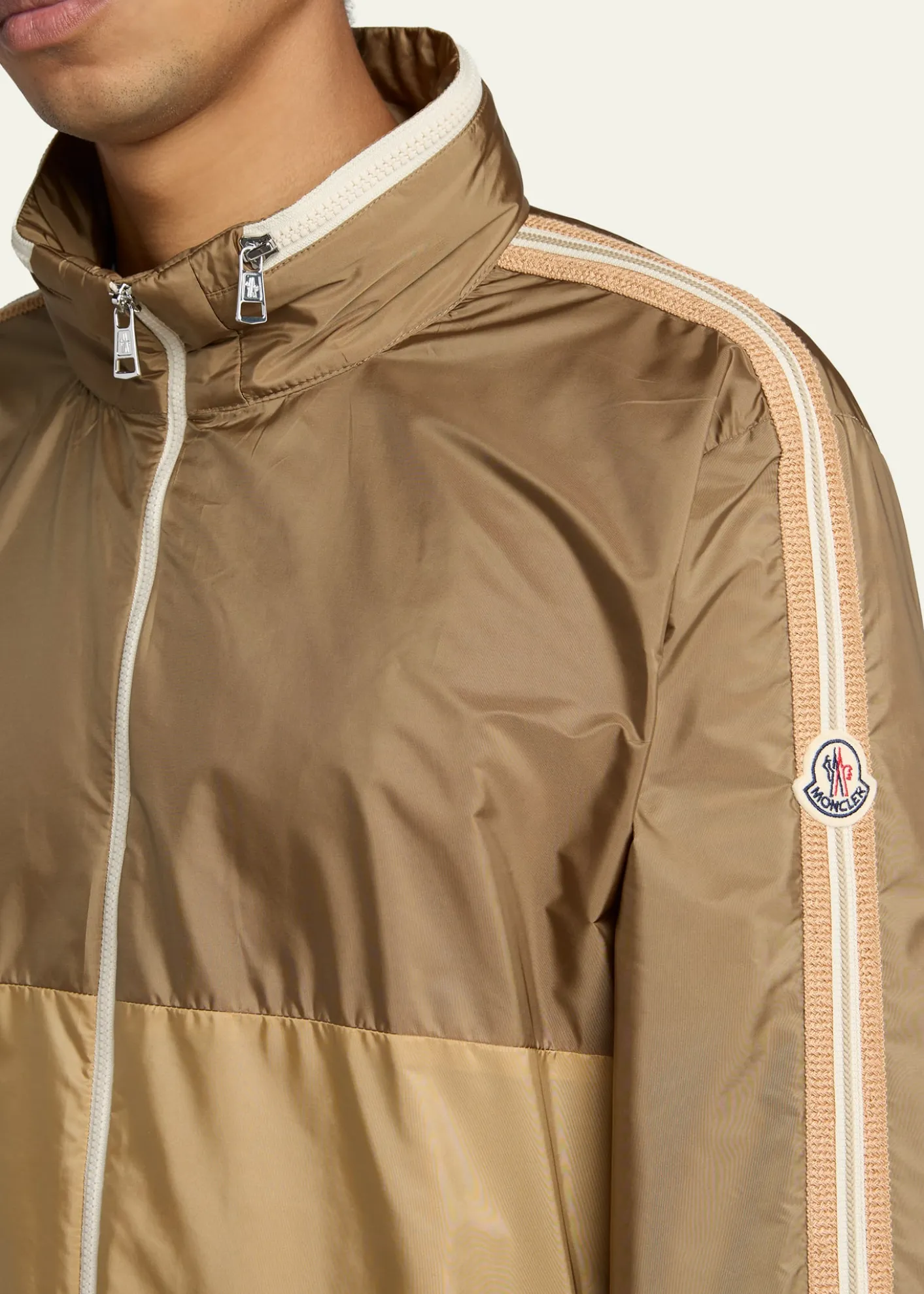 MonclerMen's Bicolor Nylon Full-Zip Jacket