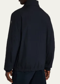 MonclerMen's Bonavent Linen-Blend Wind-Resistant Jacket