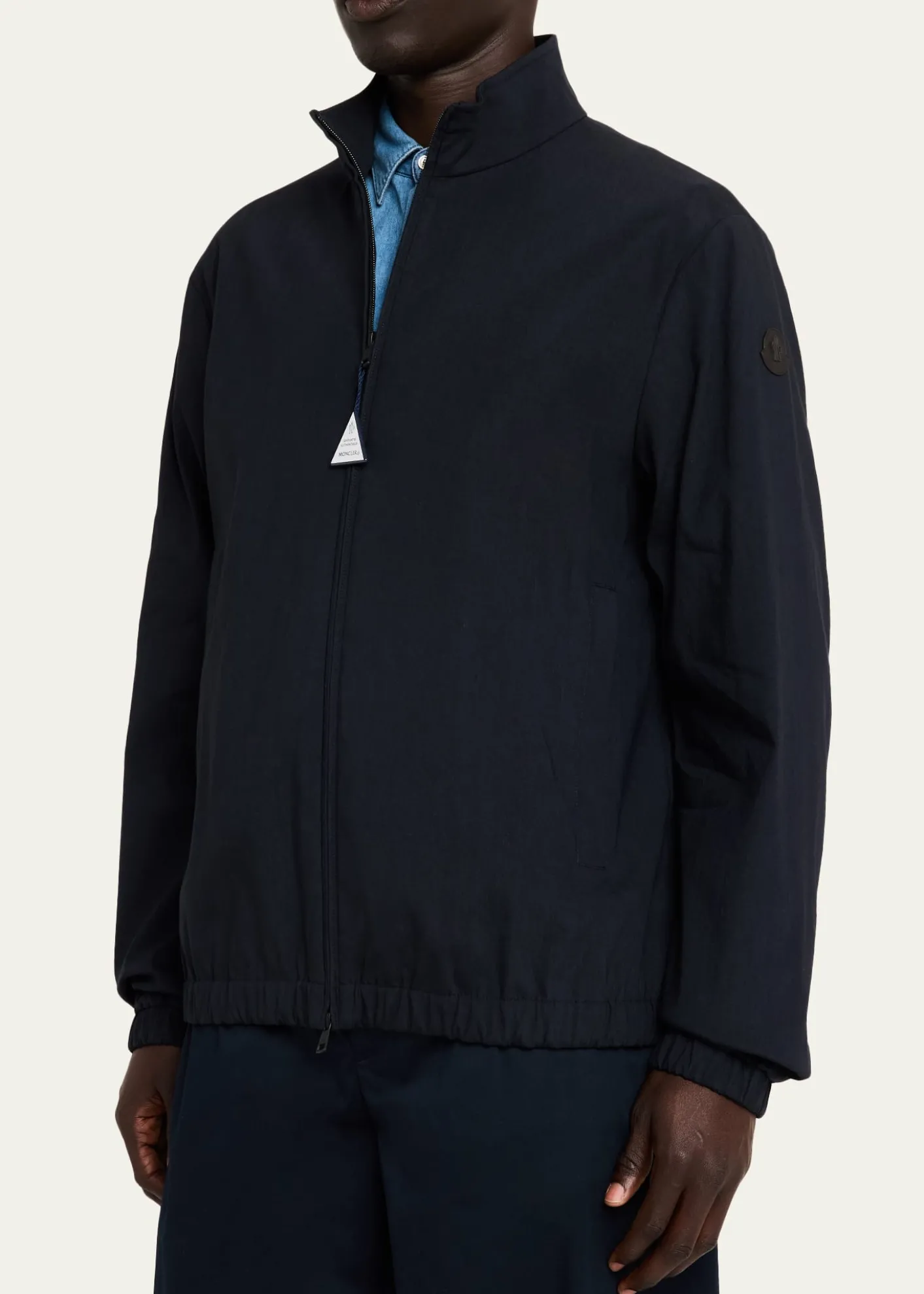 MonclerMen's Bonavent Linen-Blend Wind-Resistant Jacket