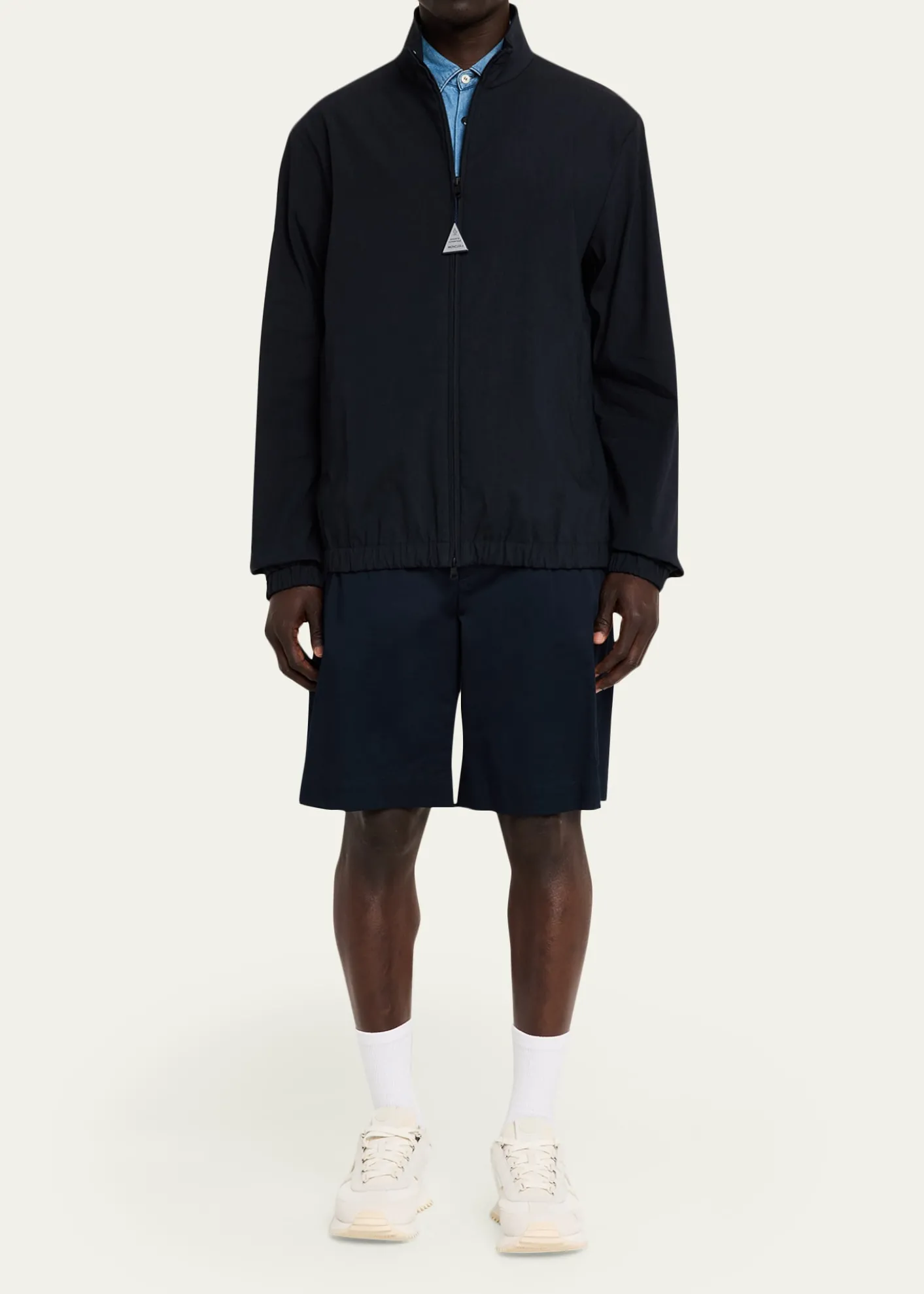 MonclerMen's Bonavent Linen-Blend Wind-Resistant Jacket