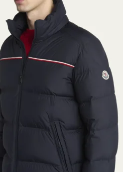 MonclerMen's Bouvaque Tricolor-Trim Down Jacket