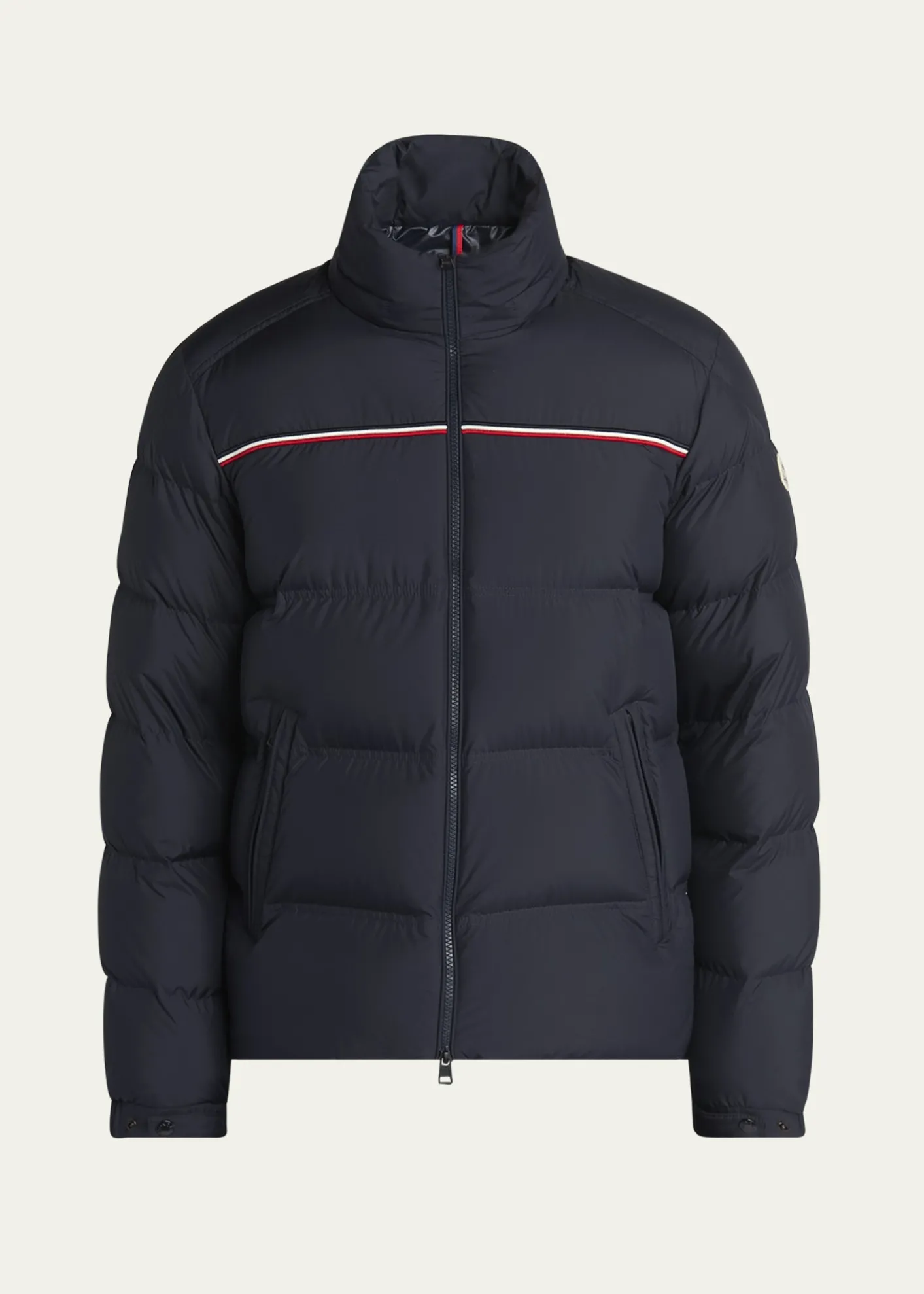 MonclerMen's Bouvaque Tricolor-Trim Down Jacket