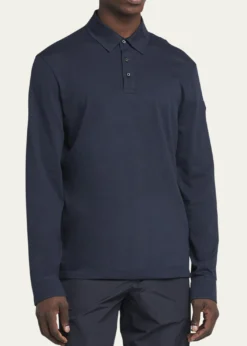 MonclerMen's Cashmere Long-Sleeve Polo Shirt