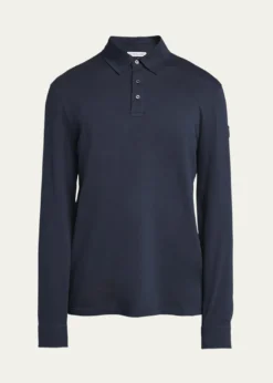 MonclerMen's Cashmere Long-Sleeve Polo Shirt