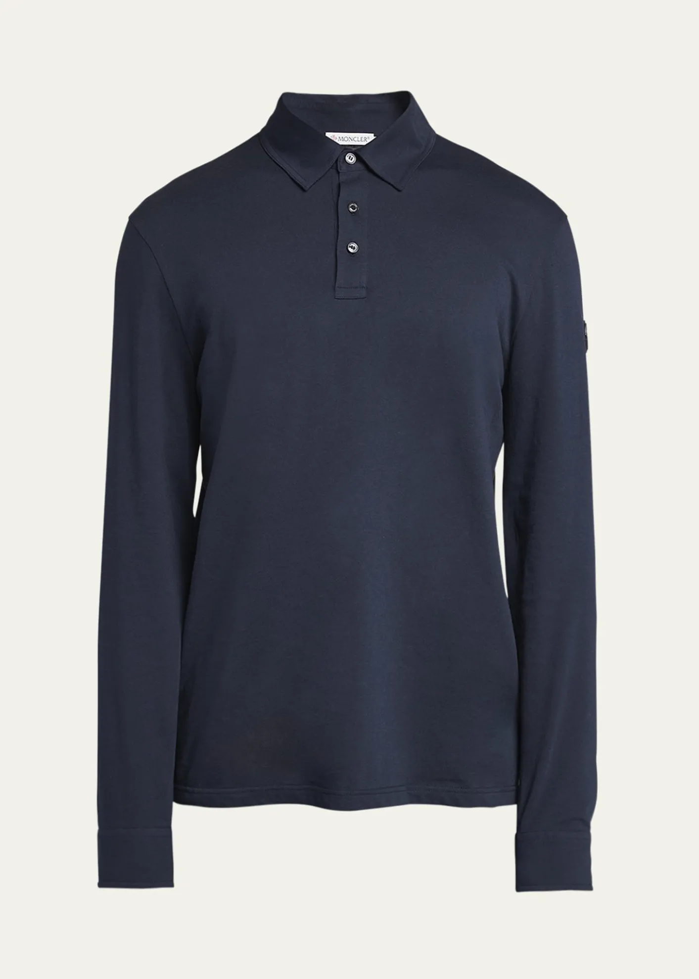 MonclerMen's Cashmere Long-Sleeve Polo Shirt