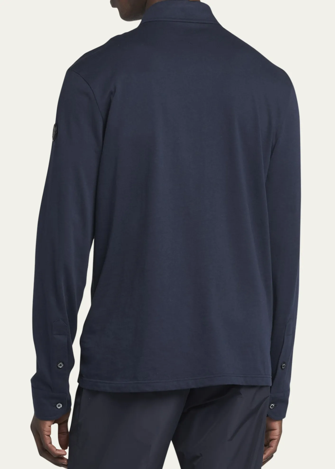 MonclerMen's Cashmere Long-Sleeve Polo Shirt