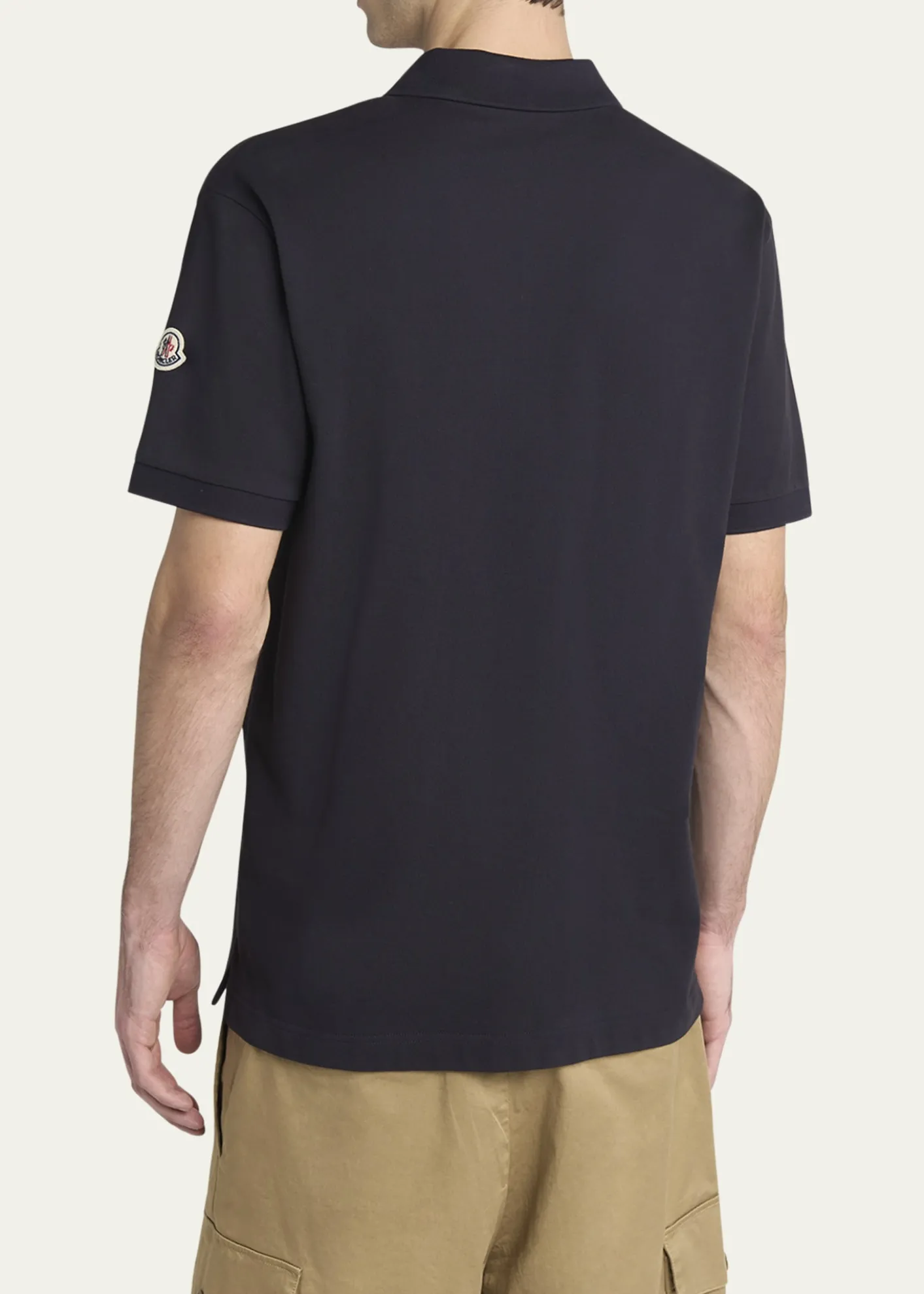 MonclerMen's Cotton Archive Logo Polo Shirt