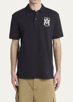 MonclerMen's Cotton Archive Logo Polo Shirt