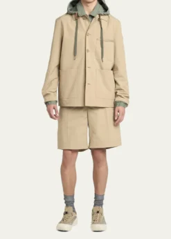 MonclerMen's Cotton Full-Zip Hooded Jacket