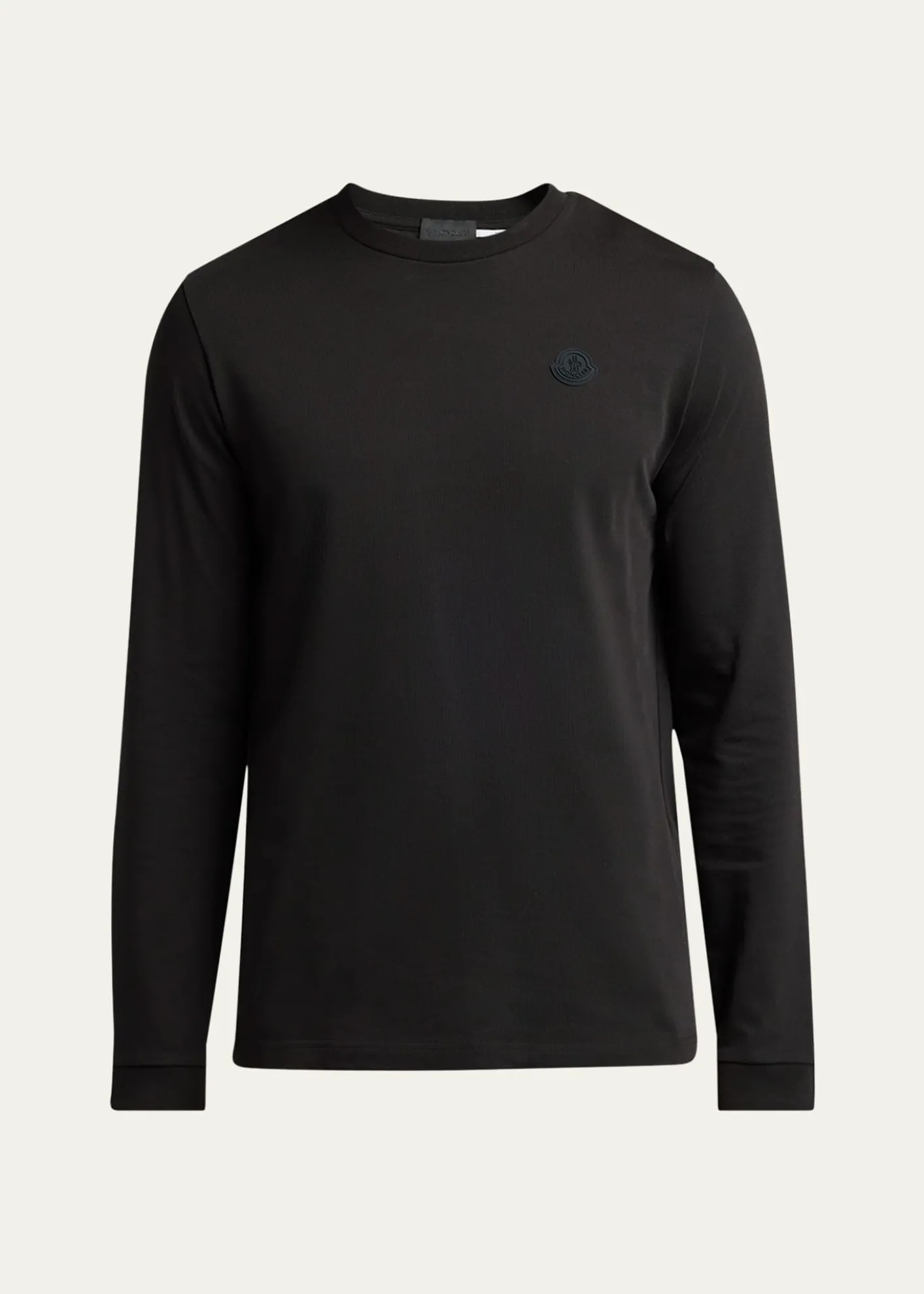 MonclerMen's Cotton Graffiti Logo Long-Sleeve T-Shirt