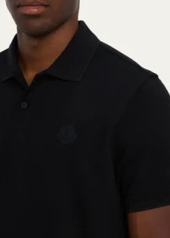MonclerMen's Cotton Tonal Logo Polo Shirt