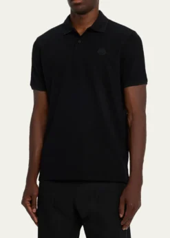 MonclerMen's Cotton Tonal Logo Polo Shirt