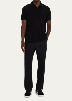 MonclerMen's Cotton Tonal Logo Polo Shirt