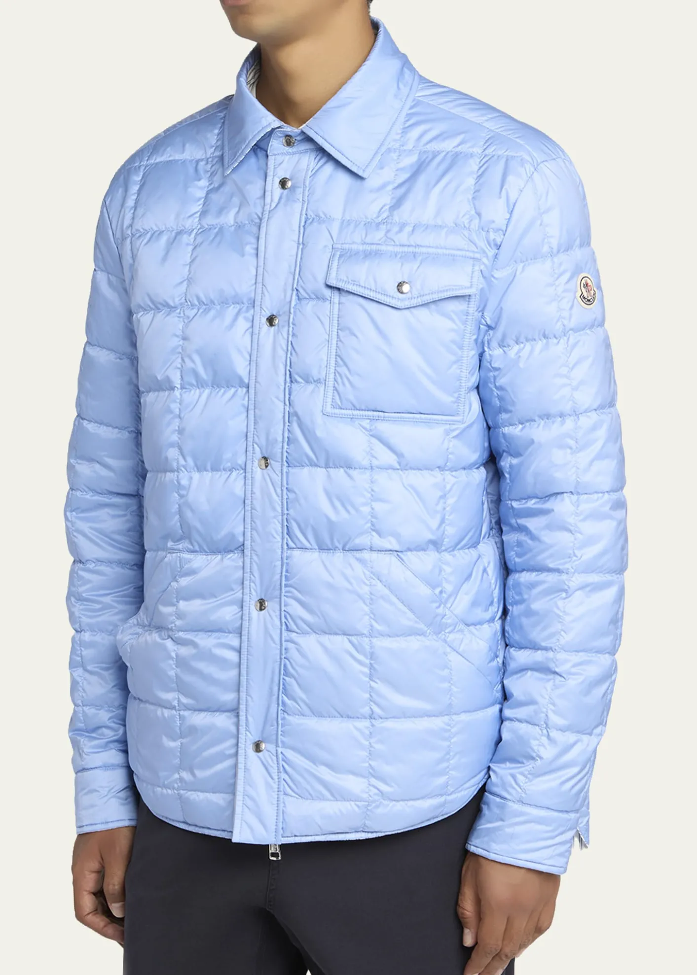MonclerMen's Crescent Reversible Down Shirt Jacket