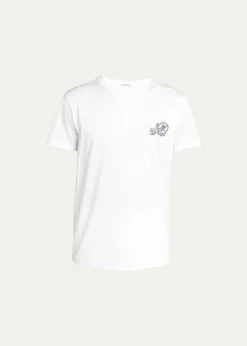 MonclerMen's Double Logo Cotton Jersey T-Shirt