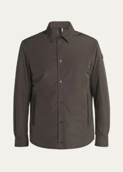 MonclerMen's Edit Dark Brown Gascogne Shirt Jacket