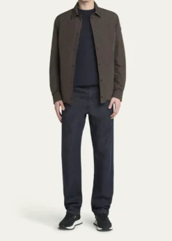 MonclerMen's Edit Dark Brown Gascogne Shirt Jacket