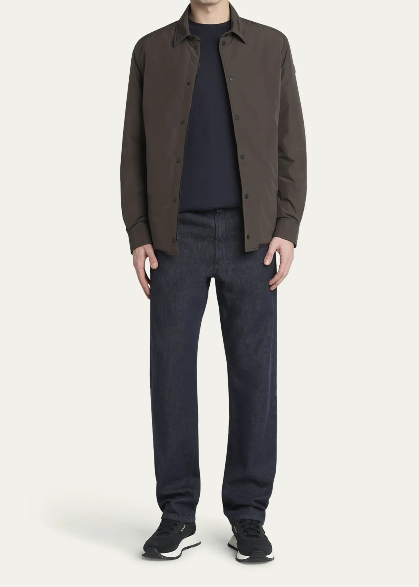 MonclerMen's Edit Dark Brown Gascogne Shirt Jacket
