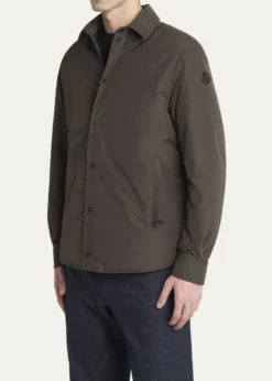 MonclerMen's Edit Dark Brown Gascogne Shirt Jacket